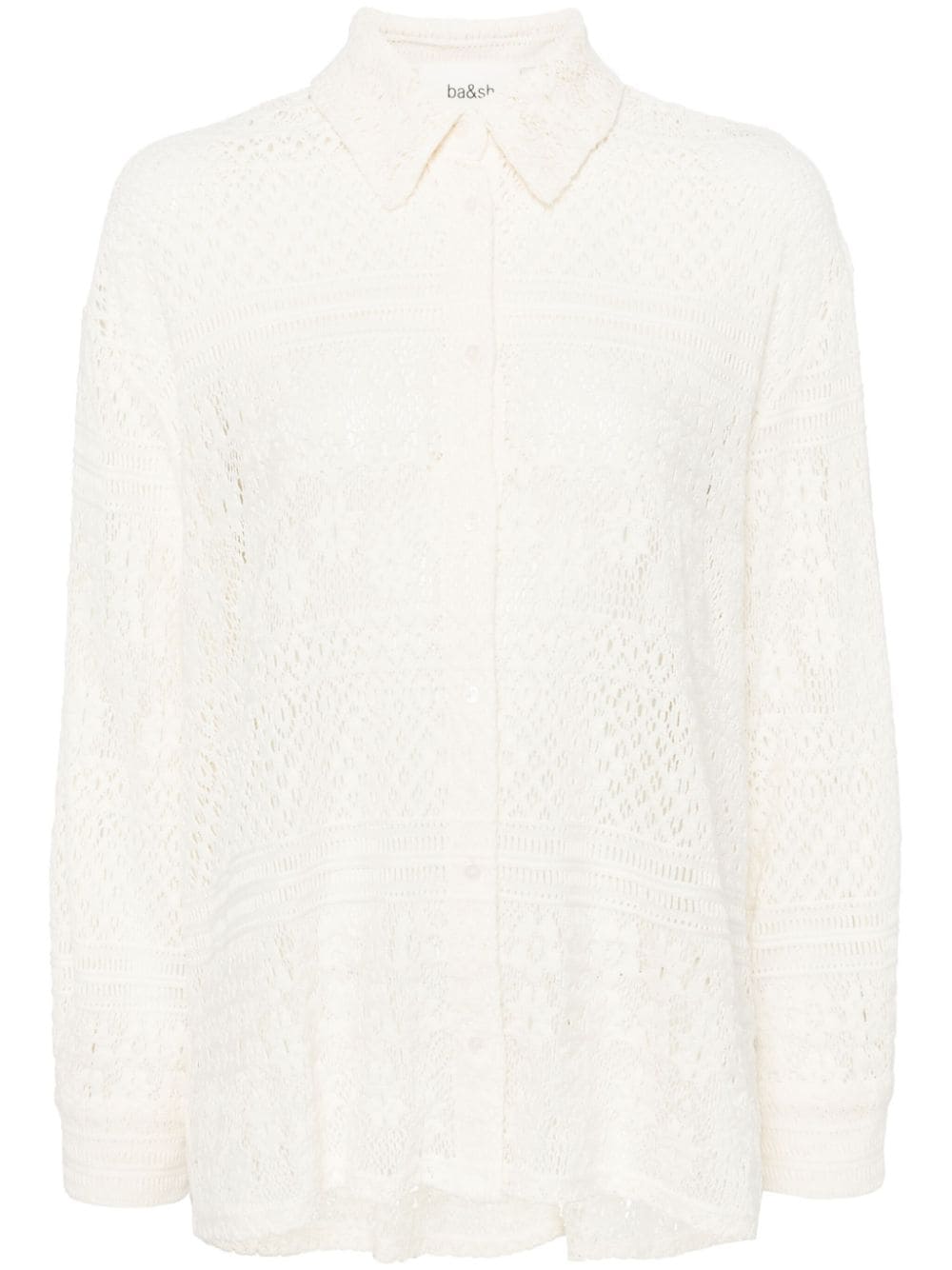 Ba&Sh Barnabe open-knit shirt - White von Ba&Sh