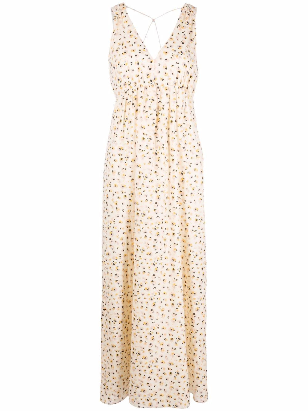 Ba&Sh Becky graphic-print long dress - Neutrals von Ba&Sh