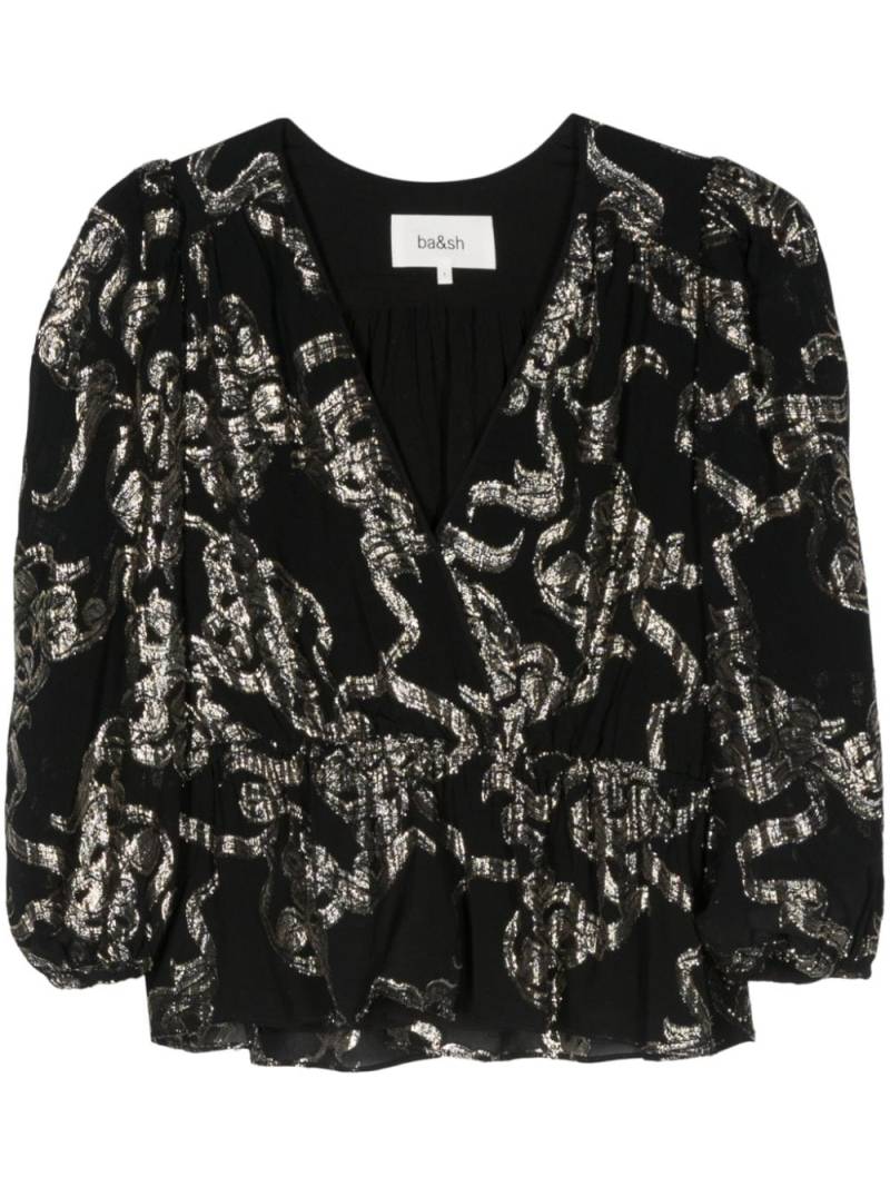 Ba&Sh Beverly wrap blouse - Black von Ba&Sh