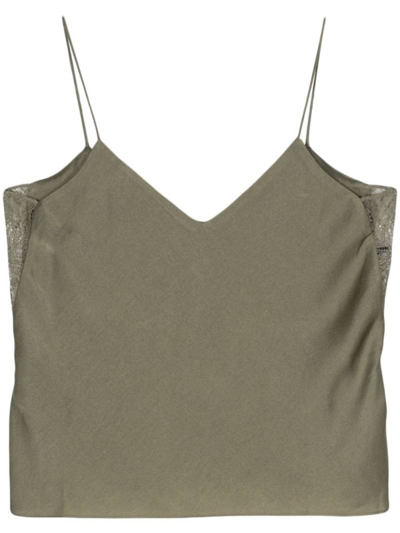 Ba&Sh Clarisse satin top - Green von Ba&Sh