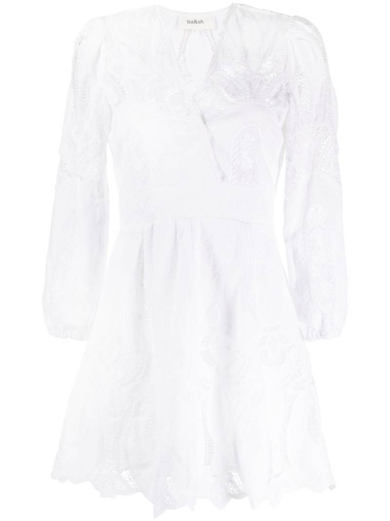 Ba&Sh Erin drop-stitch minidress - White von Ba&Sh