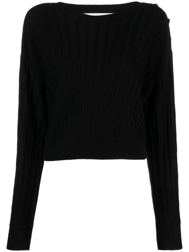 Ba&Sh Jynx ribbed cropped jumper - Black von Ba&Sh