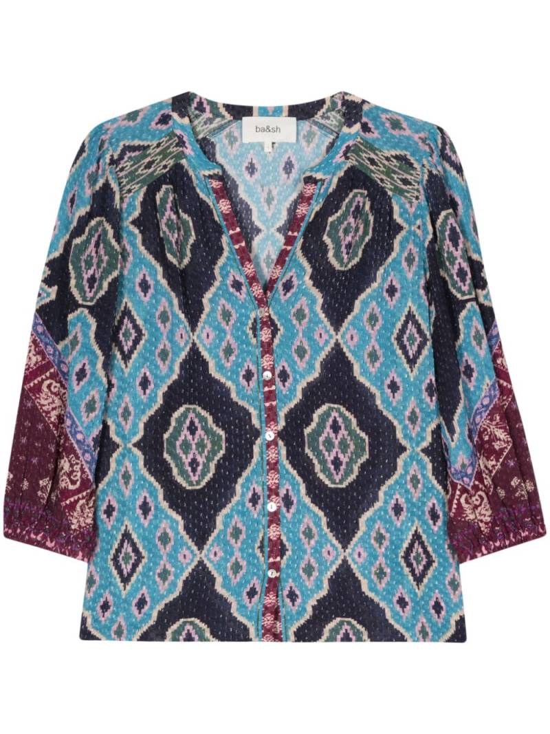 Ba&Sh Mad graphic-print blouse - Blue von Ba&Sh