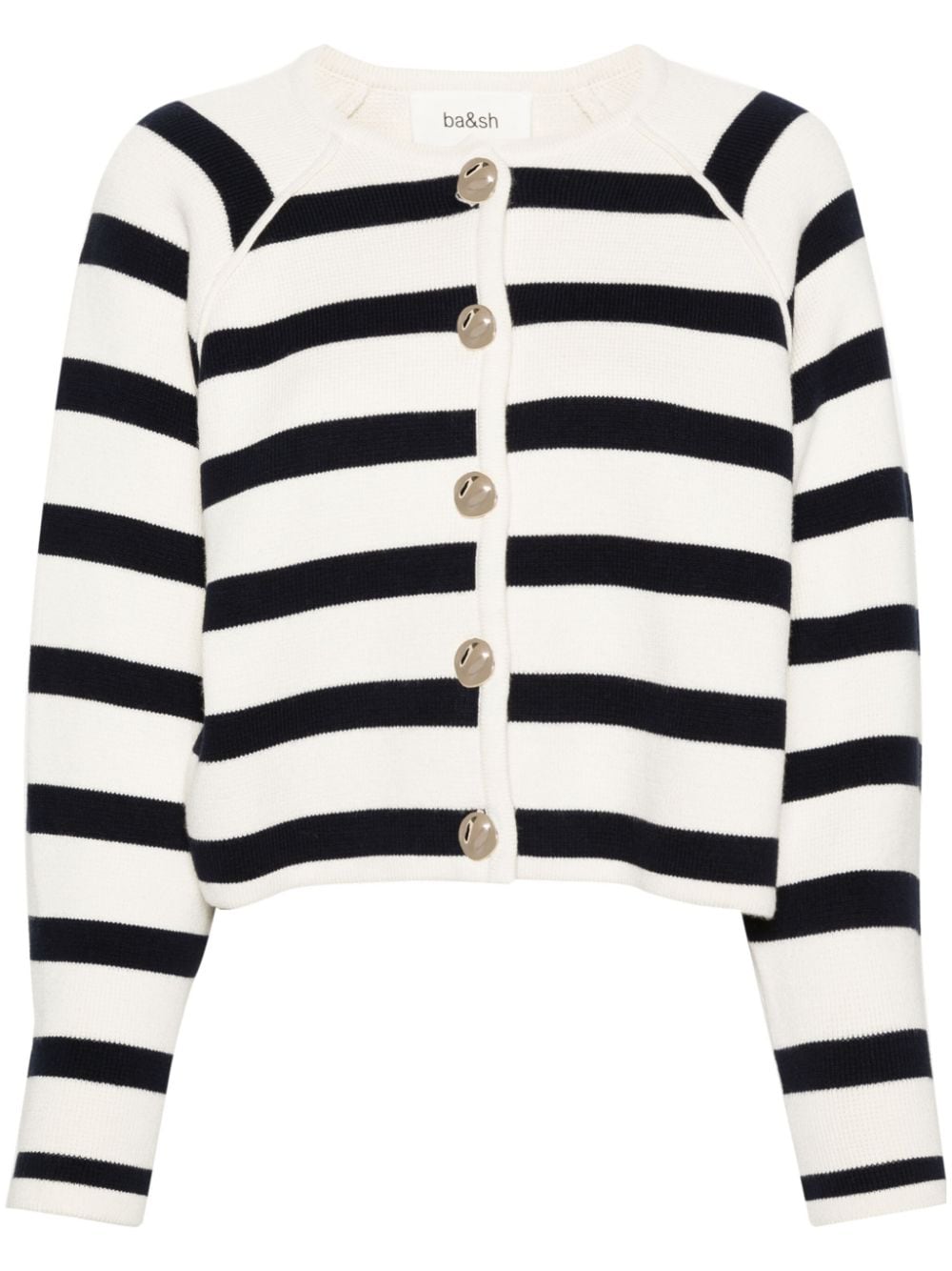 Ba&Sh Massimo striped cotton-blend cardigan - Neutrals von Ba&Sh