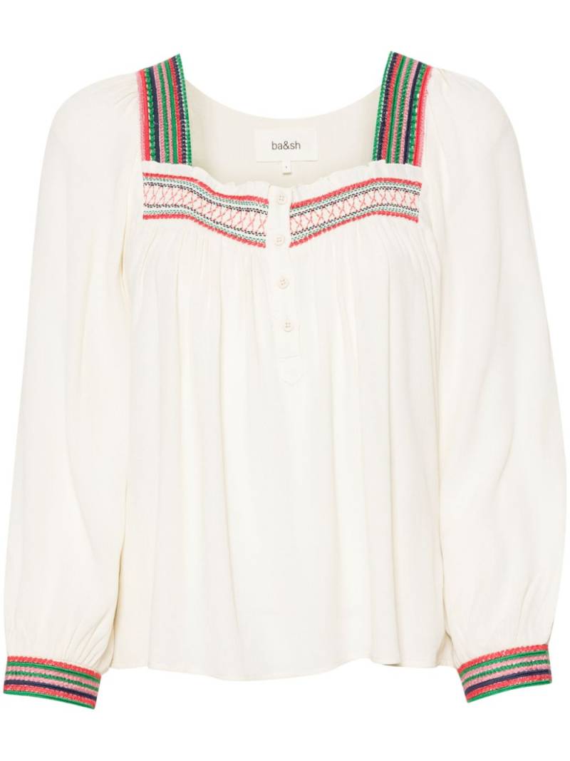 Ba&Sh Tomer embroidered-motif blouse - Neutrals von Ba&Sh