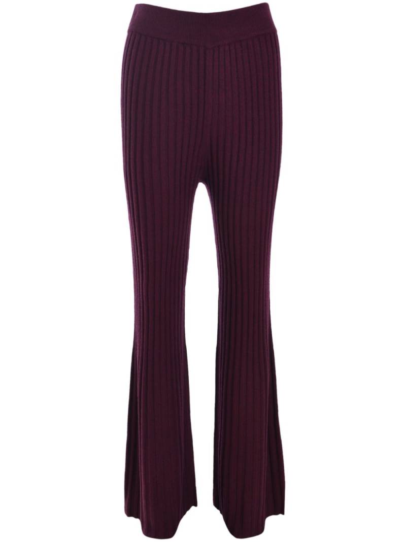 Ba&Sh striped knitted trousers - Purple von Ba&Sh