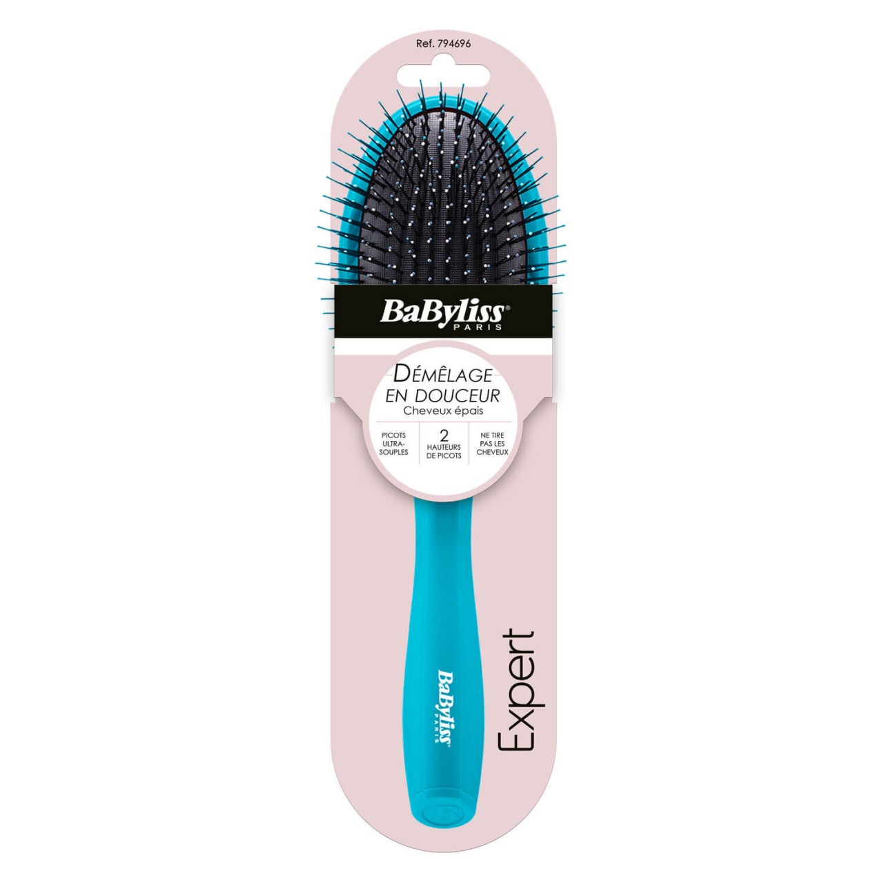 BaByliss - Brosse Pneumatique Detangle Bleu 794696