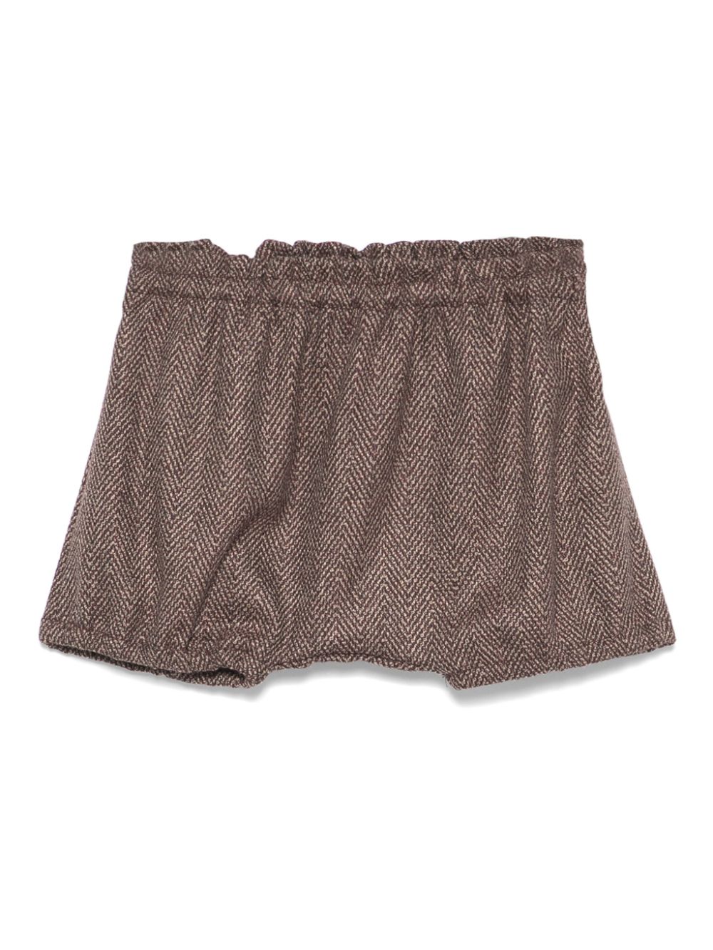 Babe And Tess herringbone shorts - Brown von Babe And Tess