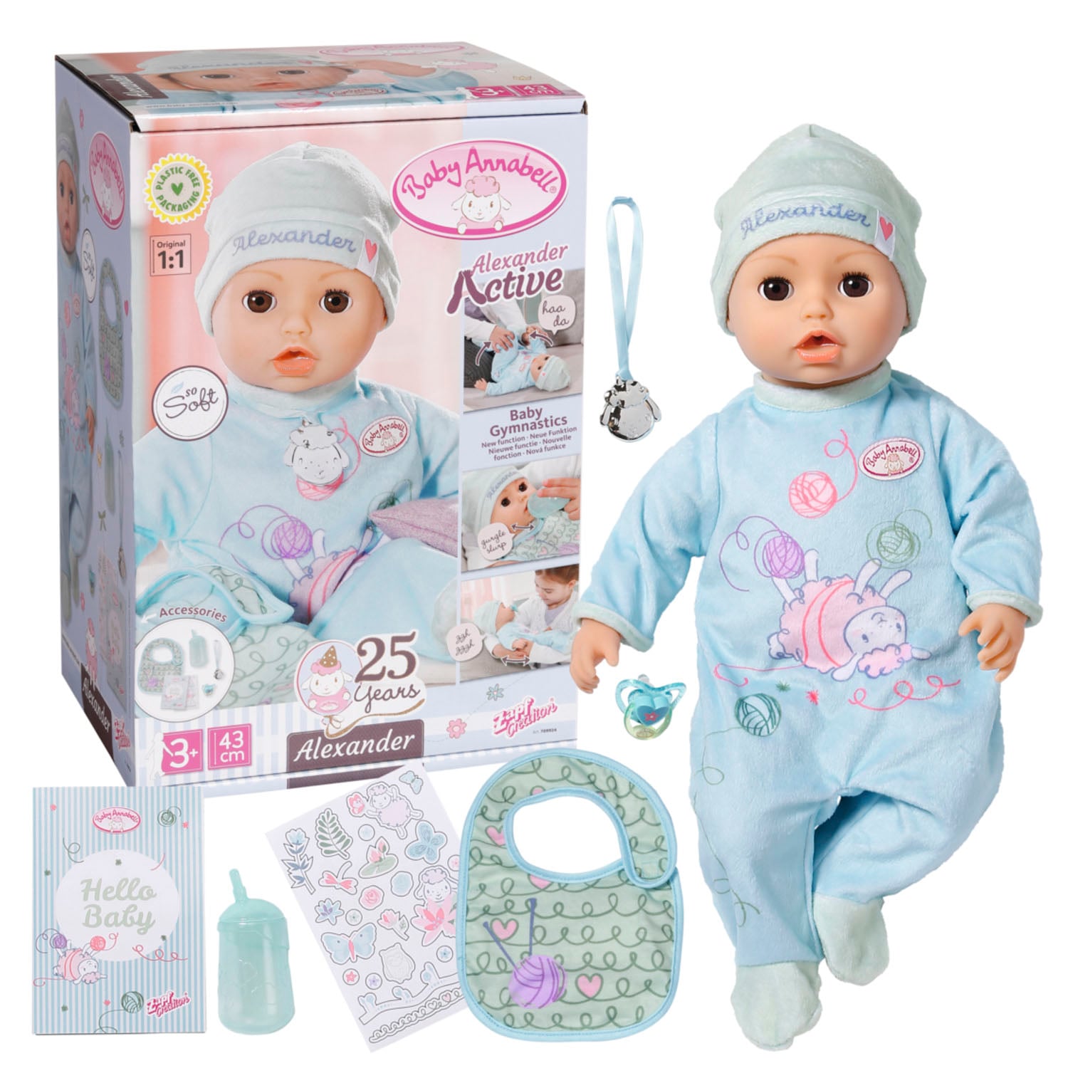 Baby Annabell Babypuppe »Interactive Alexander 43 cm« von Baby Annabell