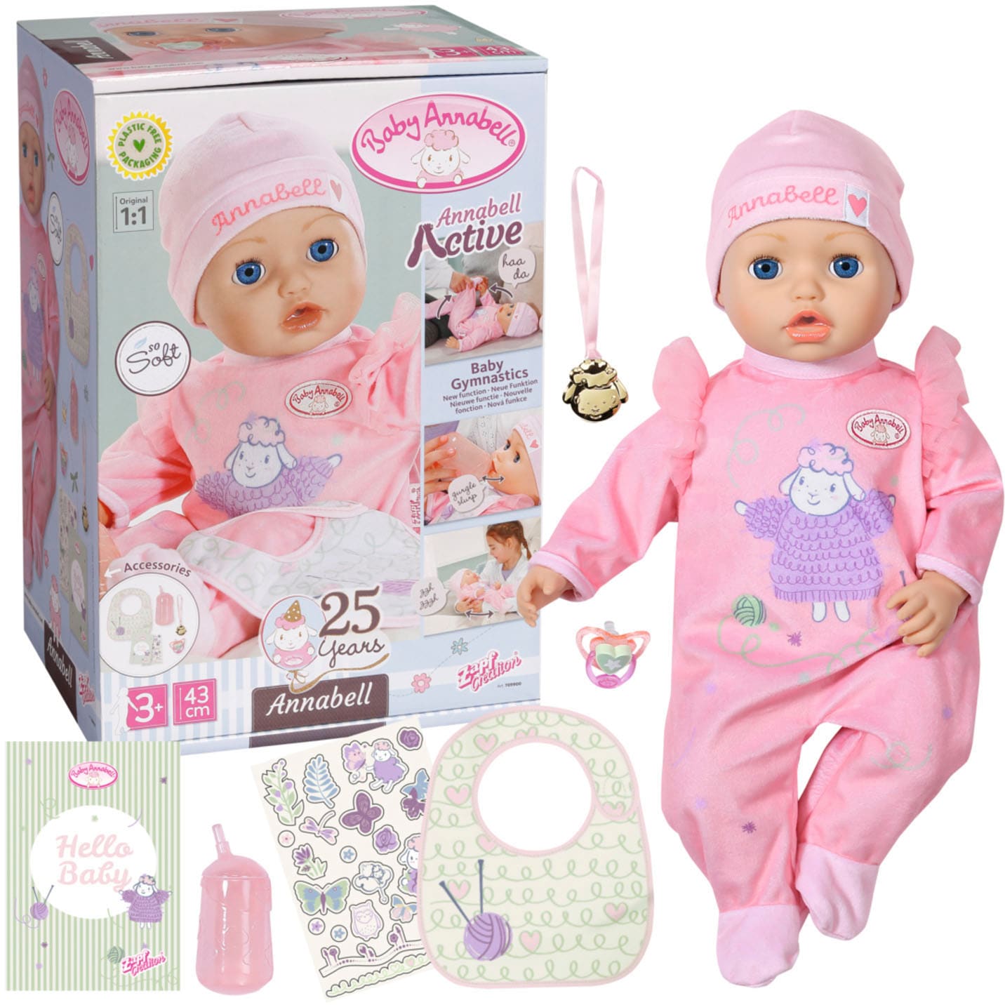 Baby Annabell Babypuppe »Interactive Annabell 43 cm« von Baby Annabell