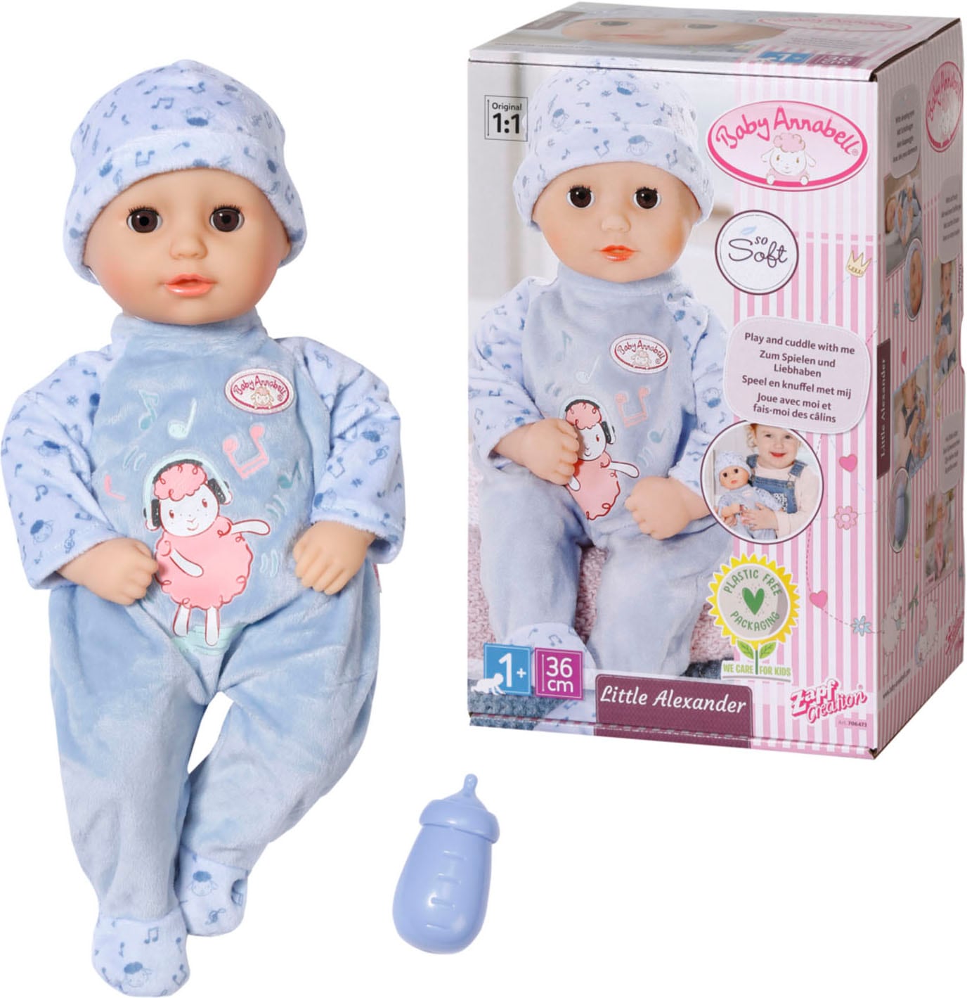 Baby Annabell Babypuppe »Little Alexander, 36 cm«, mit Schlafaugen Baby Annabell Babypuppe »Little Alexander, 36 cm«, mit Schlafaugen von Baby Annabell