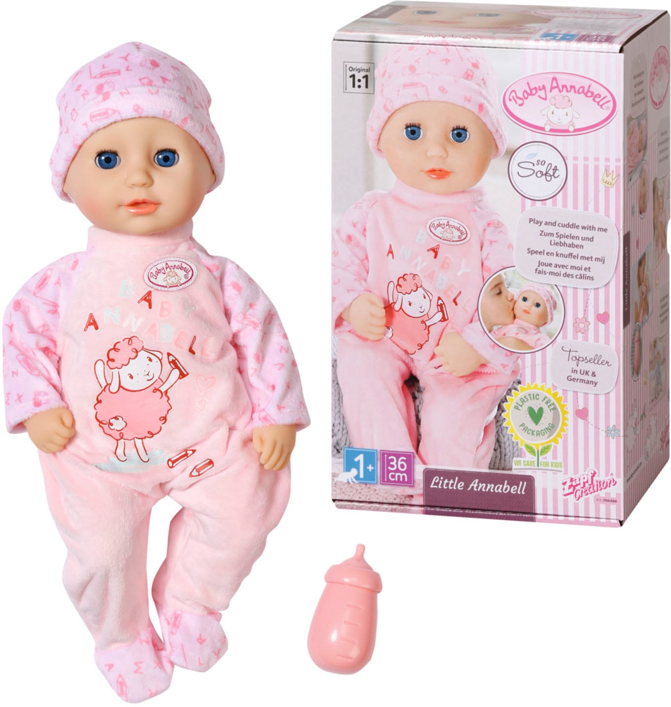 Baby Annabell Babypuppe »Little Annabell, 36 cm«, mit Schlafaugen Baby Annabell Babypuppe »Little Annabell, 36 cm«, mit Schlafaugen von Baby Annabell