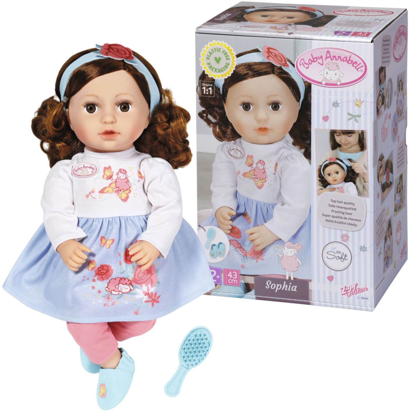 Baby Annabell Babypuppe »Sophia, brünett, 43 cm« Baby Annabell Babypuppe »Sophia, brünett, 43 cm« von Baby Annabell
