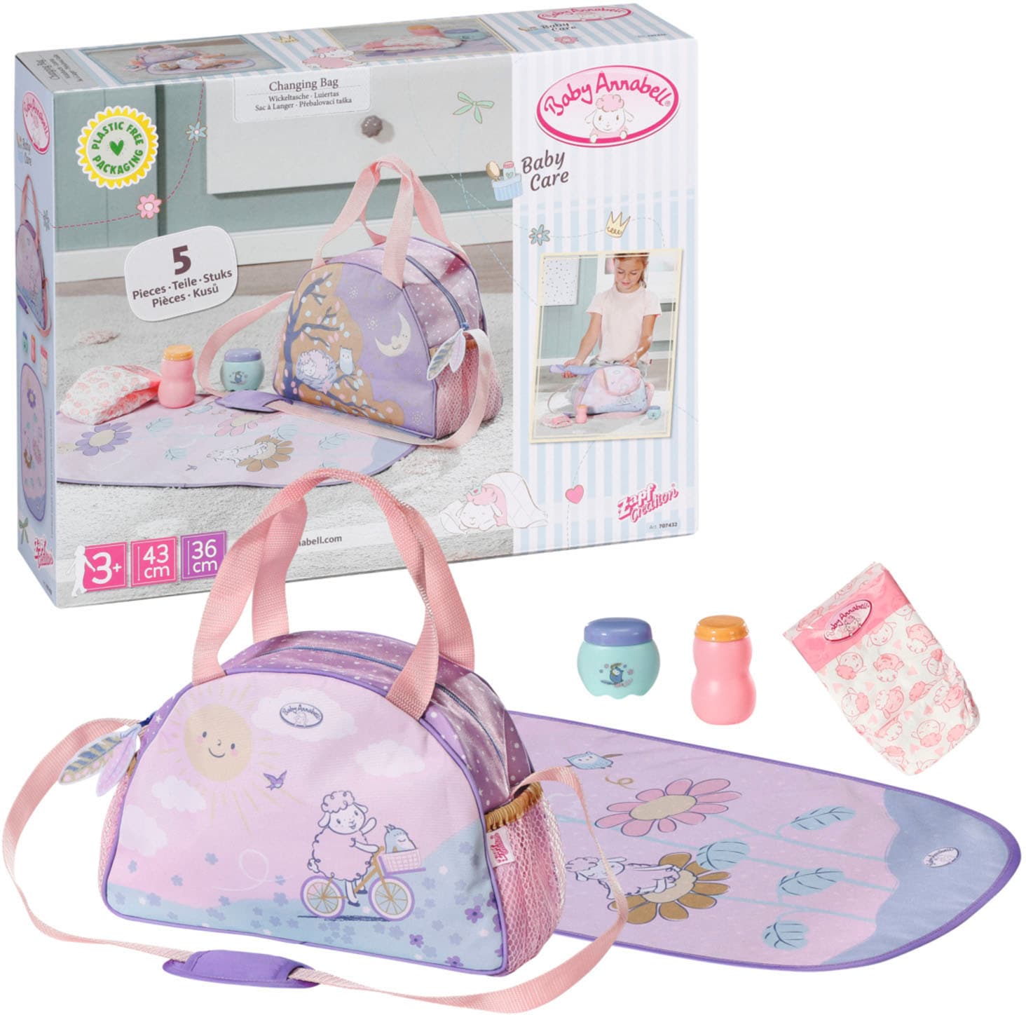 Baby Annabell Puppen Wickeltasche, mit Zubehör von Baby Annabell