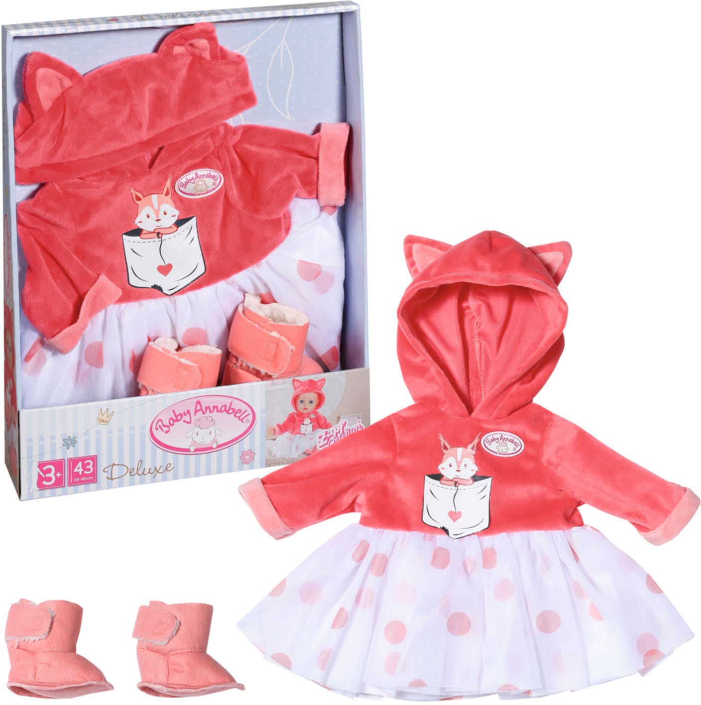 Baby Annabell Puppenkleidung »Deluxe Eichhörnchen Tutu, 43 cm« von Baby Annabell