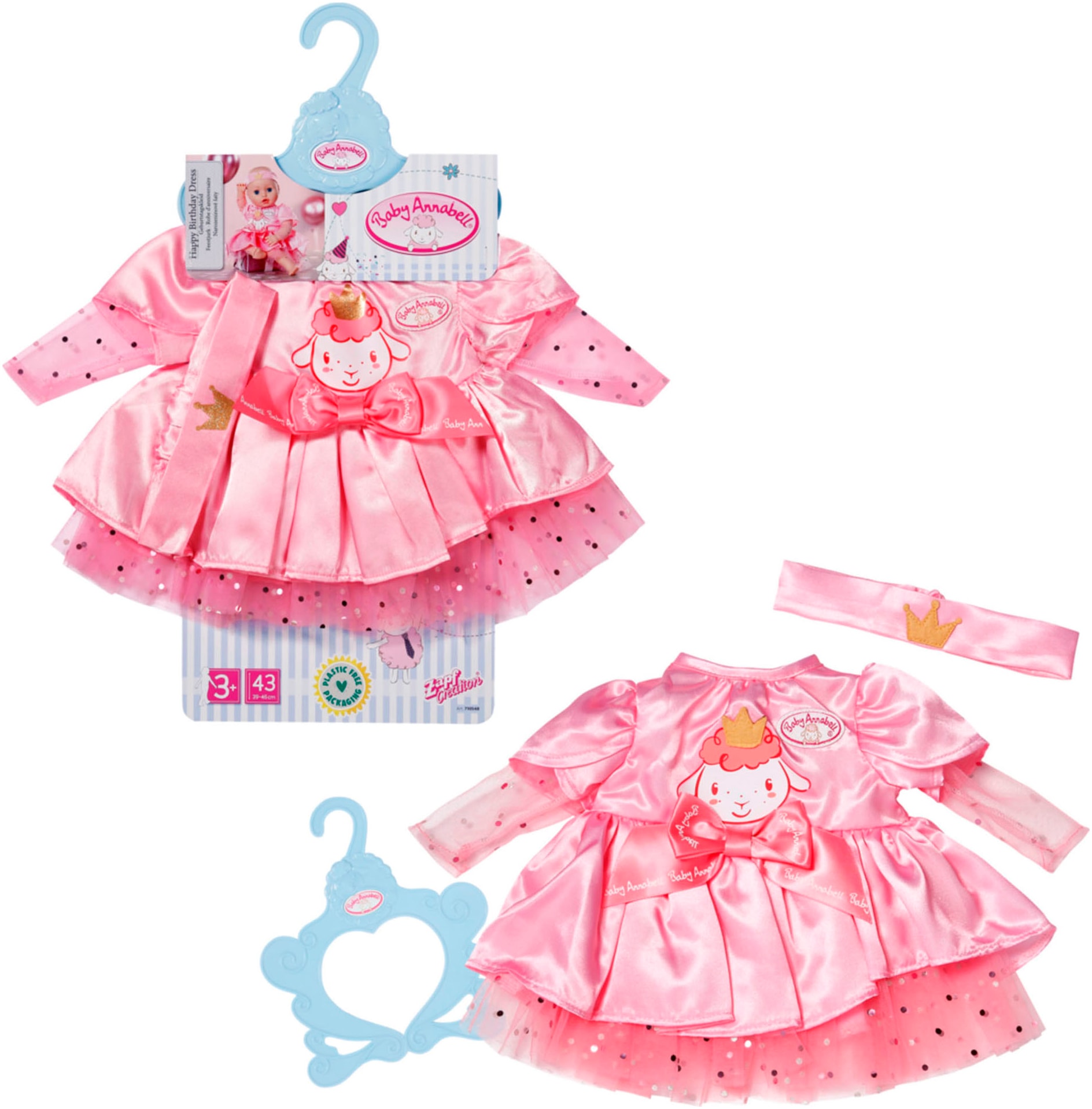 Baby Annabell Puppenkleidung »Geburtstagskleid 43 cm« von Baby Annabell