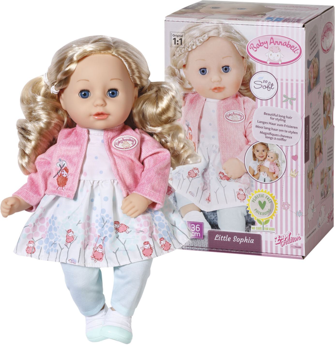 Baby Annabell Stehpuppe »Little Sophia, 36 cm«, mit Schlafaugen Baby Annabell Stehpuppe »Little Sophia, 36 cm«, mit Schlafaugen von Baby Annabell