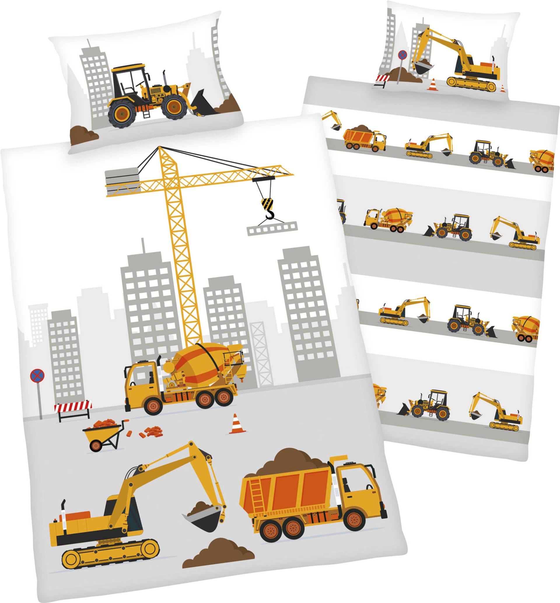 Baby Best Babybettwäsche »Baustelle«, mit niedlichem Baustellen Motiv Baby Best Babybettwäsche »Baustelle«, mit niedlichem Baustellen Motiv von Baby Best