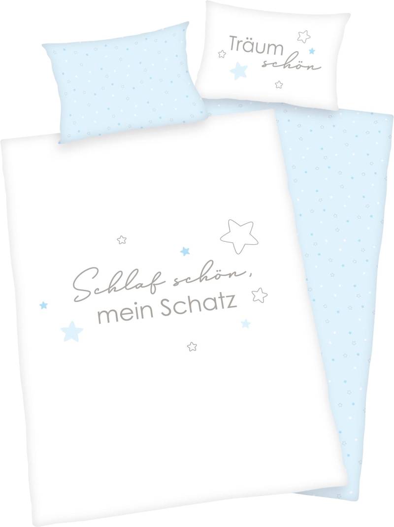 Baby Best Babybettwäsche »Kleiner Schatz«, mit liebevollem Motiv und Schriftzug von Baby Best