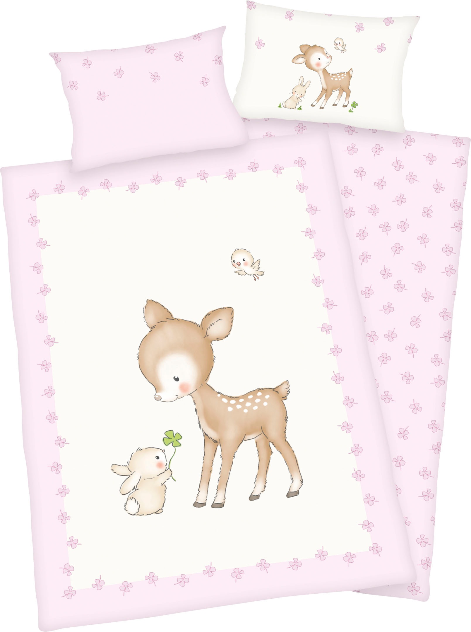 Baby Best Babybettwäsche »Kleines Reh«, mit niedlichem Motiv Baby Best Babybettwäsche »Kleines Reh«, mit niedlichem Motiv von Baby Best