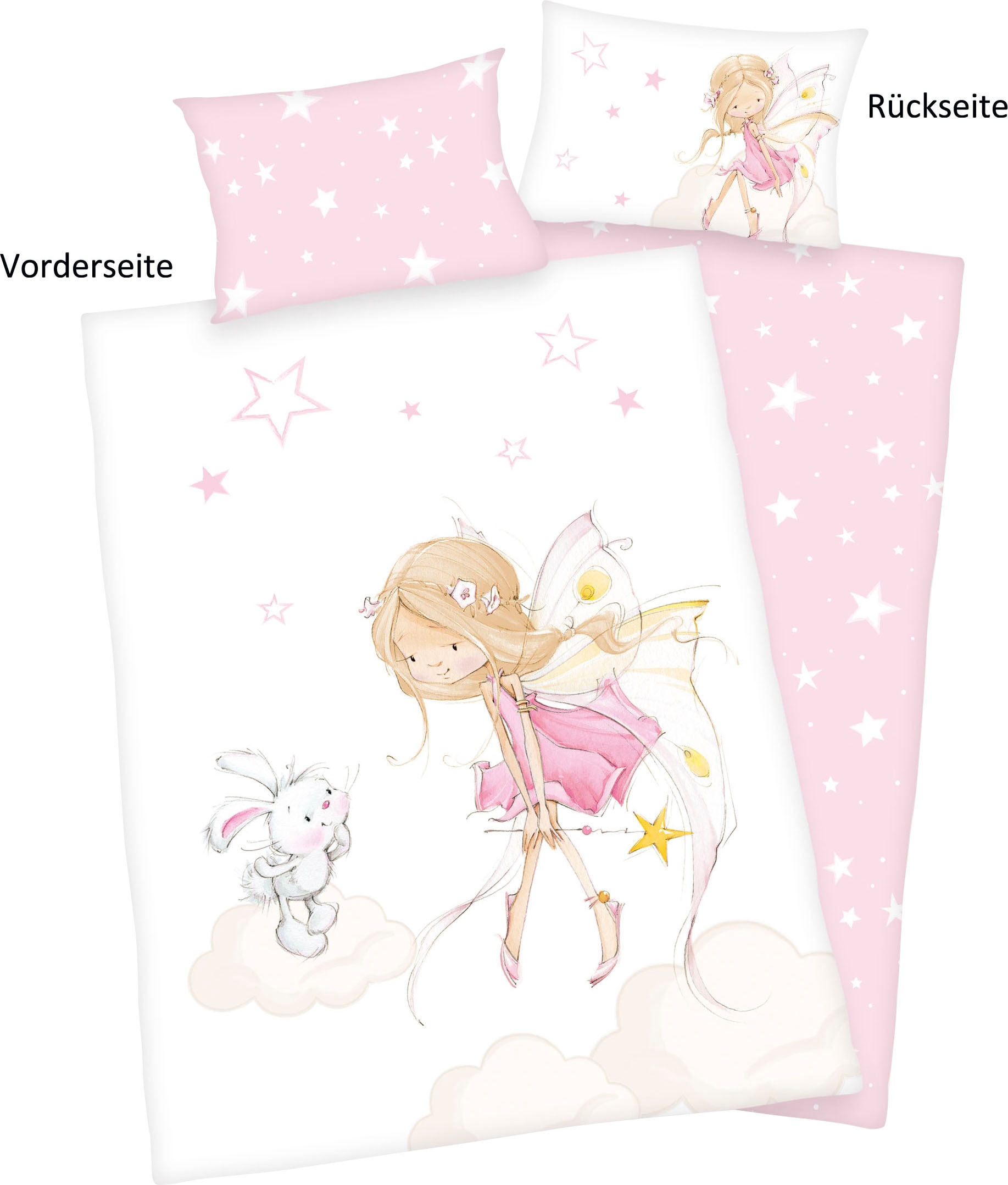 Baby Best Babybettwäsche »Little Fairy«, mit niedlichem Feen-Motiv Baby Best Babybettwäsche »Little Fairy«, mit niedlichem Feen-Motiv von Baby Best