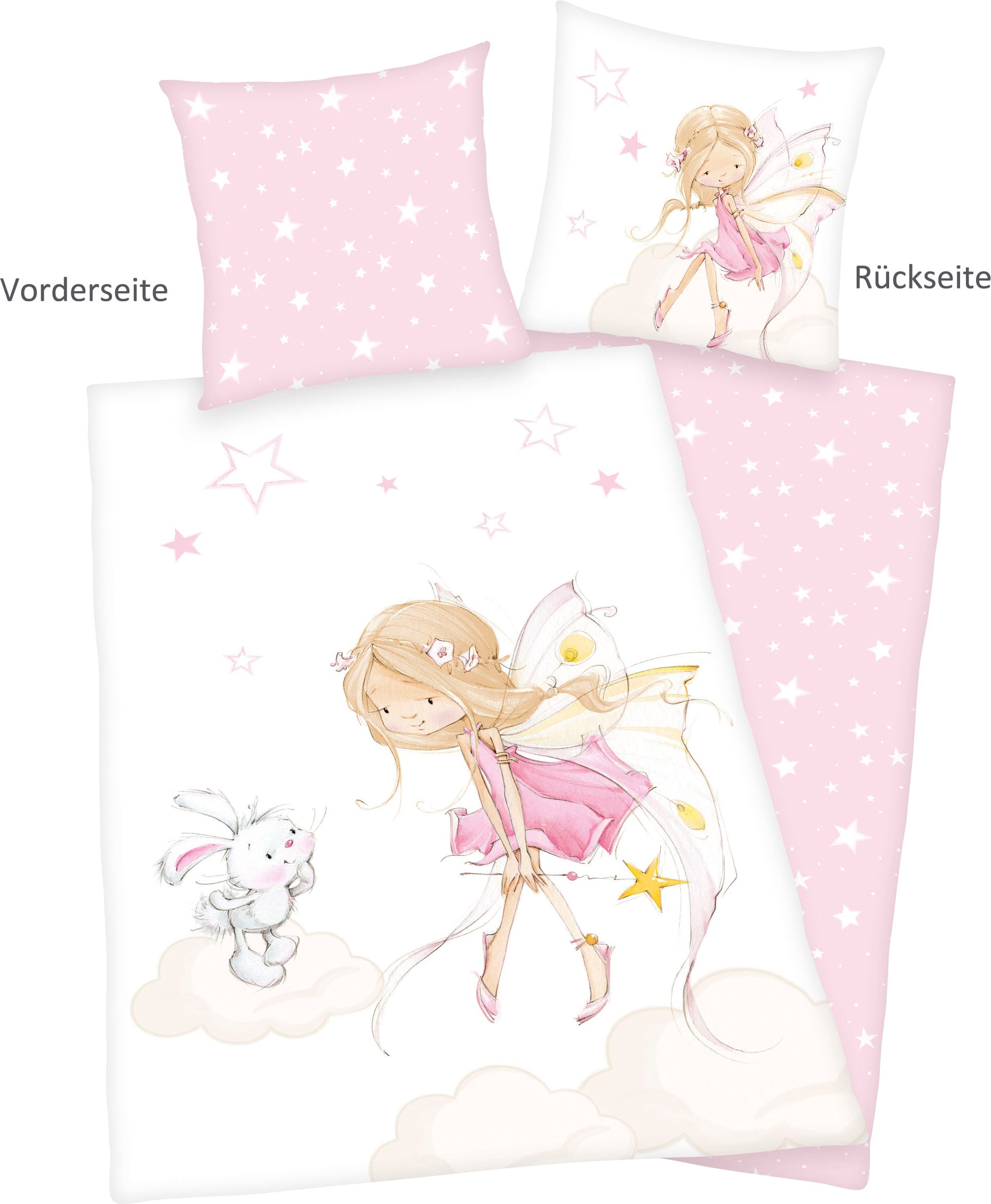 Baby Best Babybettwäsche »Little Fairy«, mit niedlichem Feen-Motiv Baby Best Babybettwäsche »Little Fairy«, mit niedlichem Feen-Motiv von Baby Best