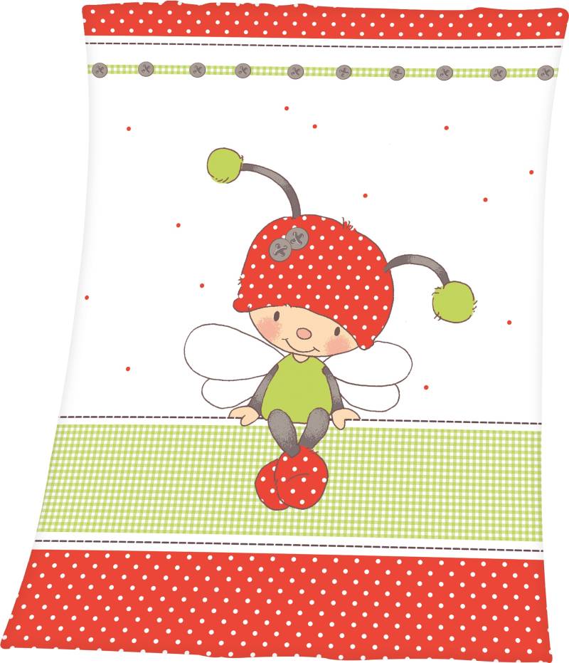 Baby Best Babydecke »Käferchen«, mit niedlichem Käferchen Motiv, Kuscheldecke von Baby Best