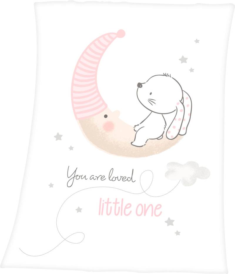 Baby Best Babydecke »Little Bunny«, mit niedlichem Häschendesign, Kuscheldecke von Baby Best