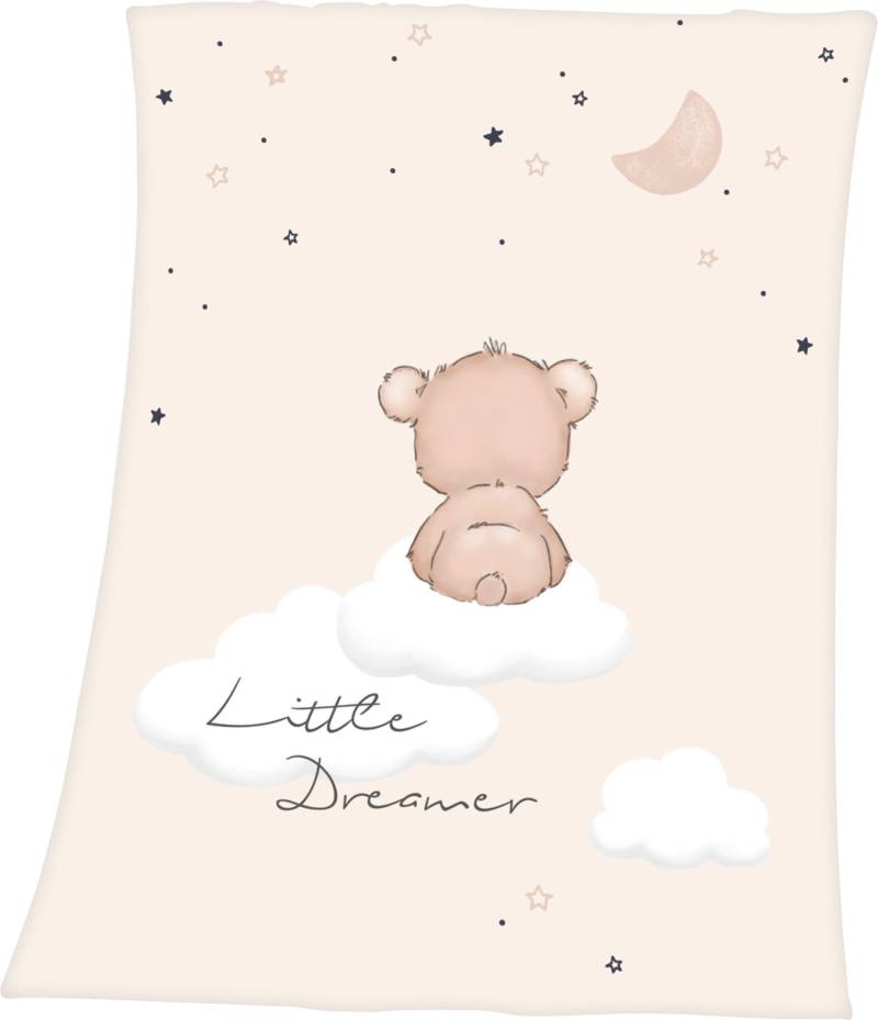 Baby Best Babydecke »Little Dreamer«, mit niedlichem Teddydesign, Kuscheldecke von Baby Best