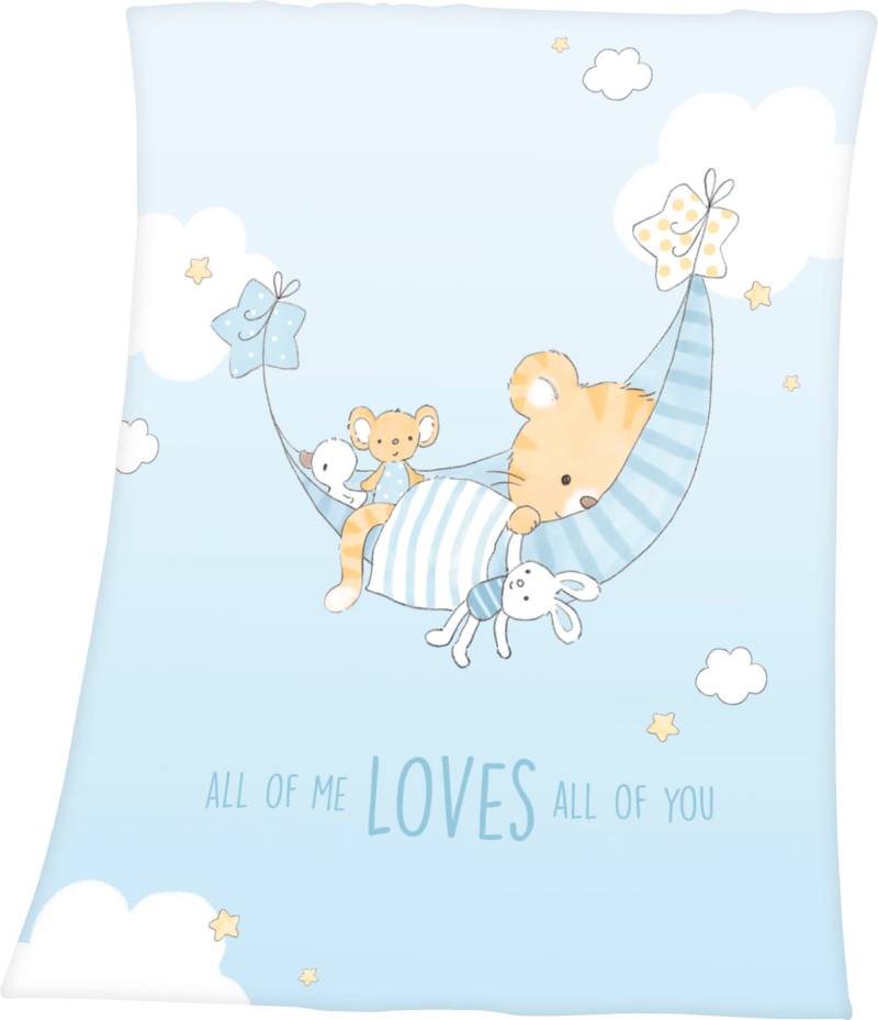 Baby Best Babydecke »Little Tiger«, mit niedlichem Tiger-Motiv, Kuscheldecke von Baby Best