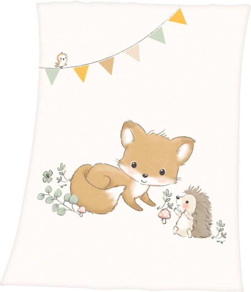 Baby Best Babydecke »Waldfreunde«, mit niedlichem Tiermotiv, Kuscheldecke von Baby Best