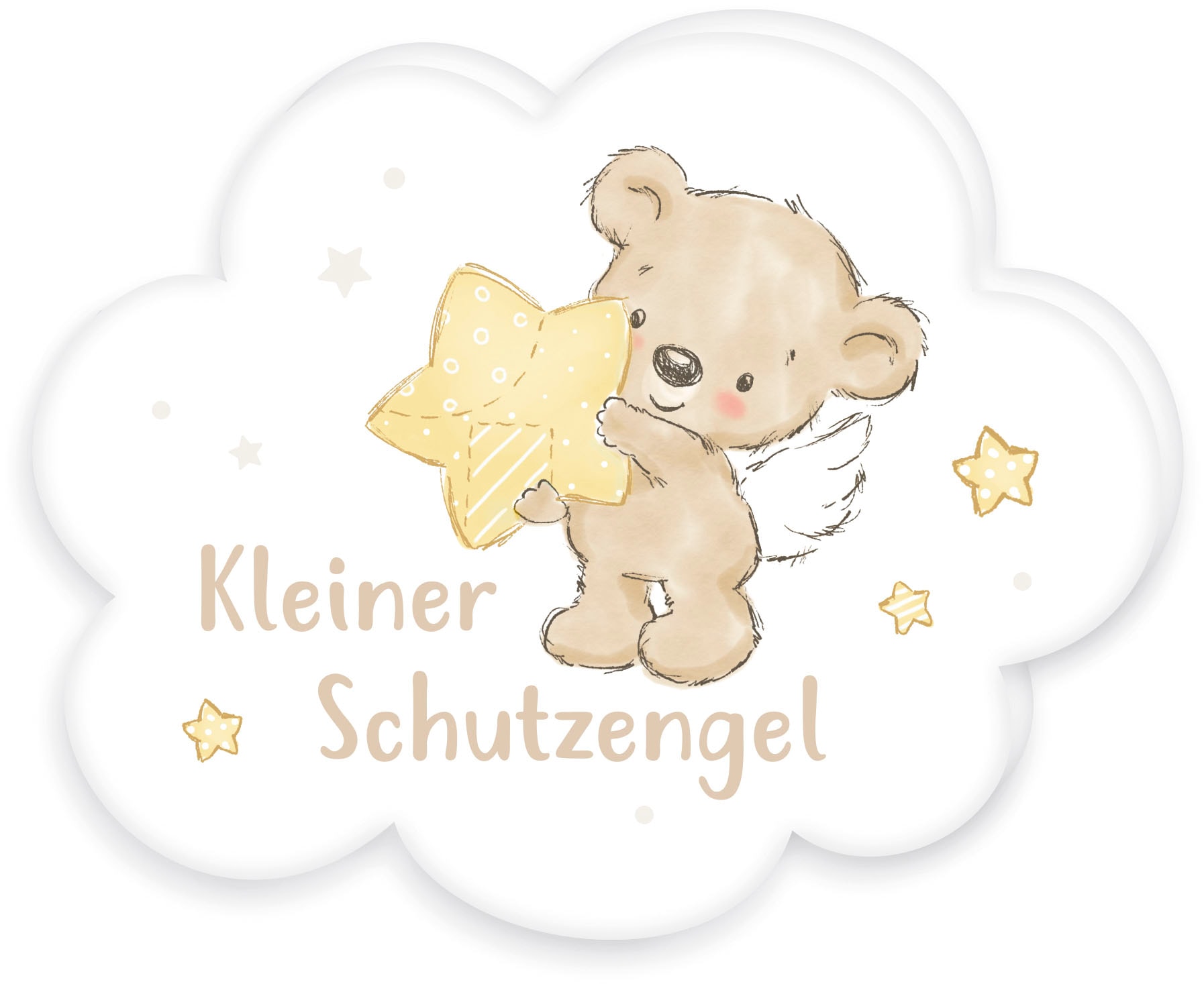 Baby Best Dekokissen »Kleiner Schutzengel«, hochfarbig bedruckt Baby Best Dekokissen »Kleiner Schutzengel«, hochfarbig bedruckt von Baby Best