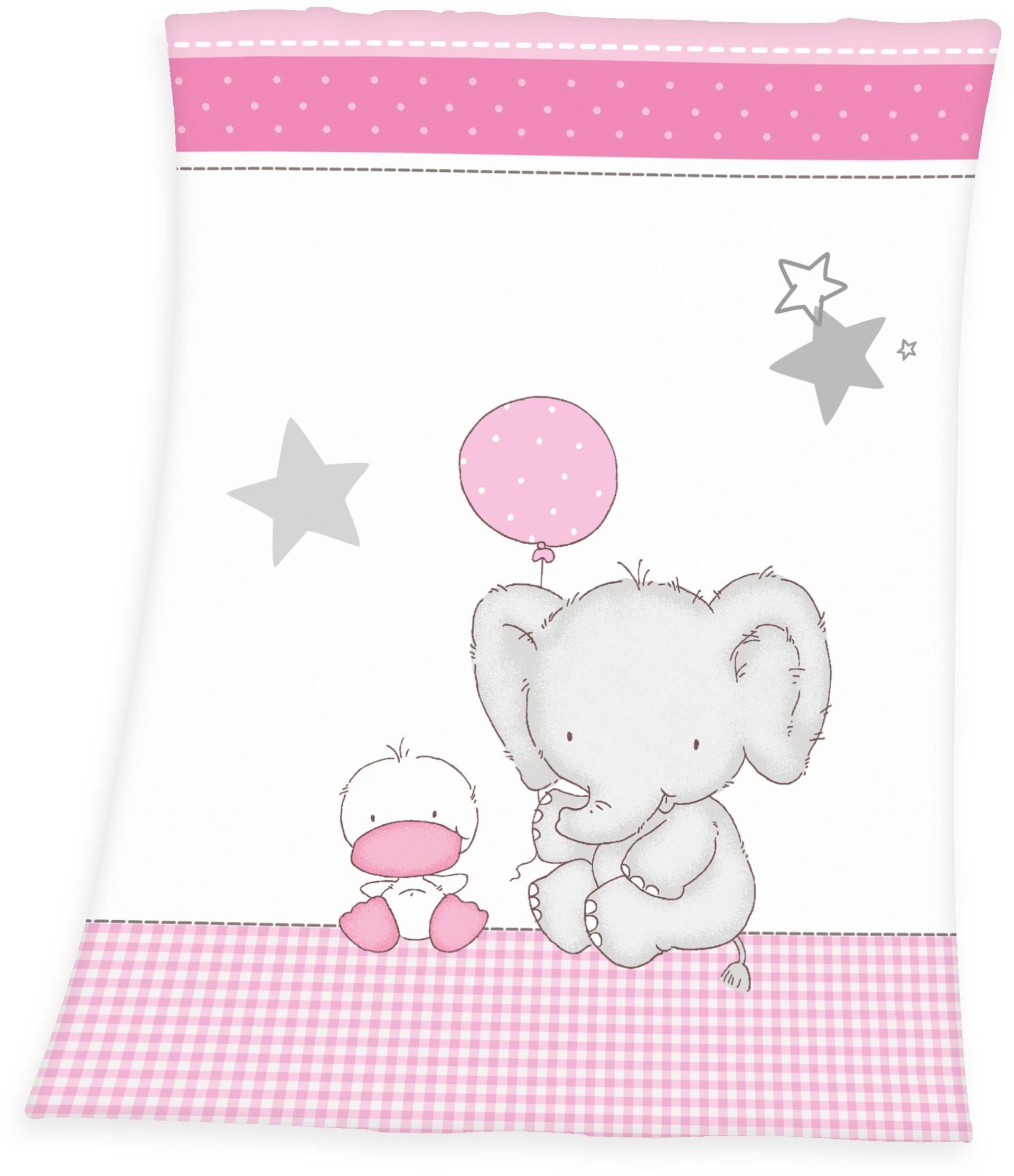 Baby Best Babydecke »Fynn Elefant«, mit Elefant & Ente, Kuscheldecke von Baby Best