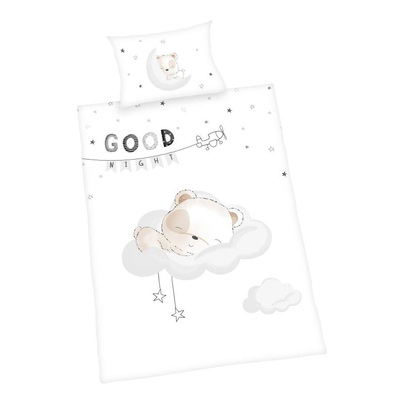 Flanell Wende-Sleeping Bettwäsche Little Bear 40x60 / 100/135 cm von Baby Best