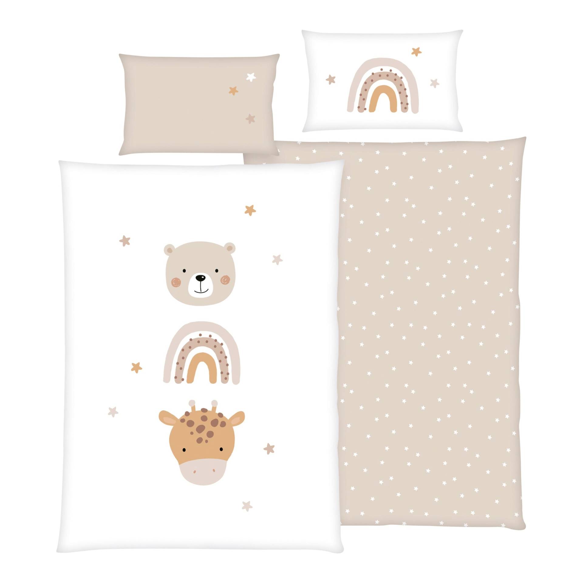 Renforcé Wende-Bettwäsche Little friends 40x60 / 100x135 cm Renforcé Wende-Bettwäsche Little friends 40x60 / 100x135 cm von Baby Best