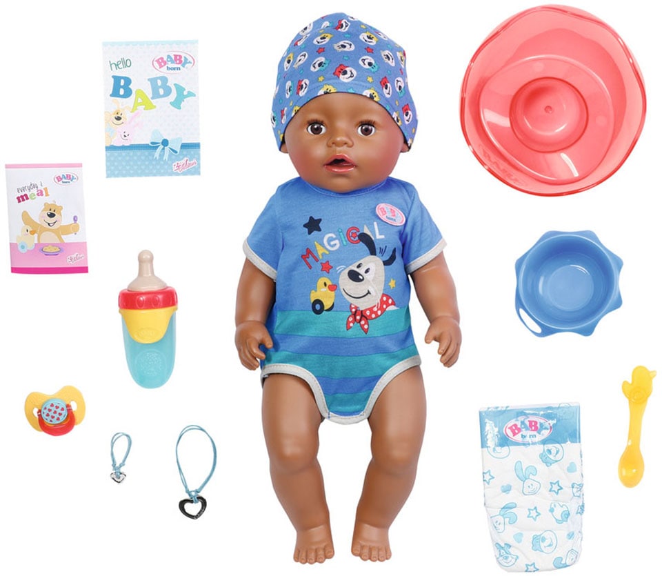 Baby Born Babypuppe »Magic Boy, Dolls of Colour, 43 cm«, mit lebensechten Funktionen von Baby Born