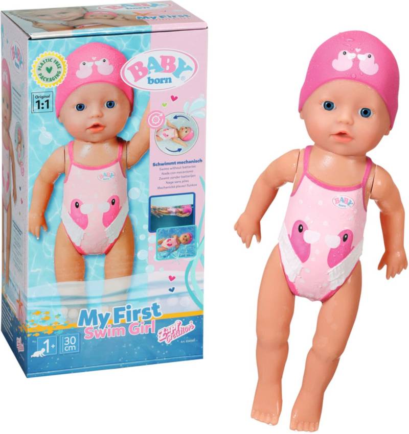 Baby Born Babypuppe »My First Swim Girl, 30 cm«, schwimmt Kraul und Schmetterling von Baby Born