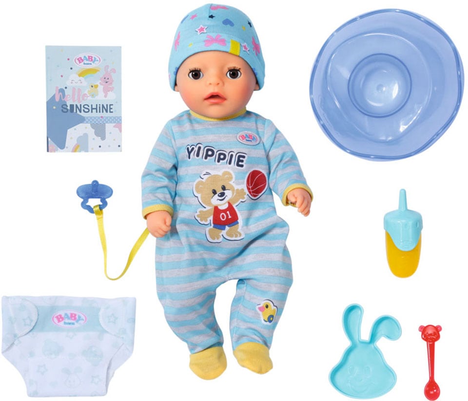 Baby Born Babypuppe »Soft Touch Little Boy, 36 cm«, mit lebensechten Funktionen Baby Born Babypuppe »Soft Touch Little Boy, 36 cm«, mit lebensechten Funktionen von Baby Born