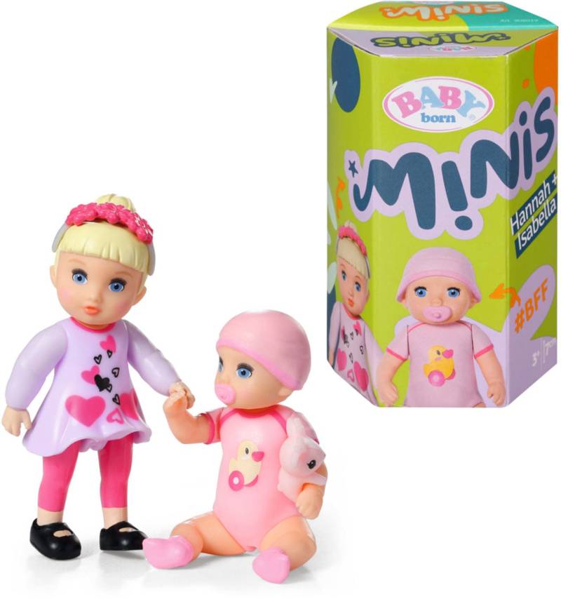 Baby Born Minipuppe »Baby born® Minis, Isabella & Hannah« von Baby Born