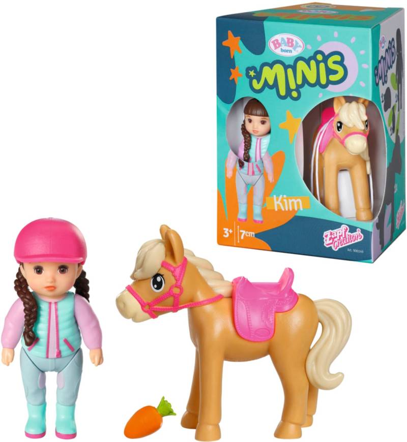 Baby Born Minipuppe »Baby born® Minis Spielset Horse Fun«, inklusive Baby born® Mini Puppe von Baby Born