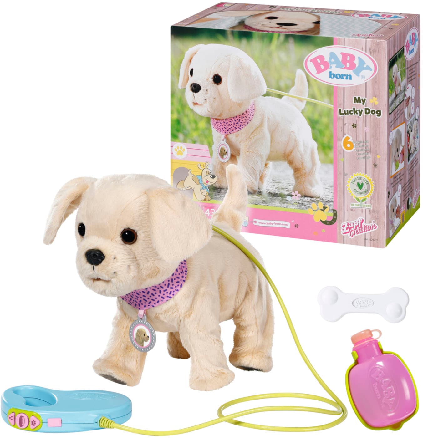 Baby Born Plüschfigur »My Lucky Dog«, mit vielen Funktionen und Zubehör von Baby Born