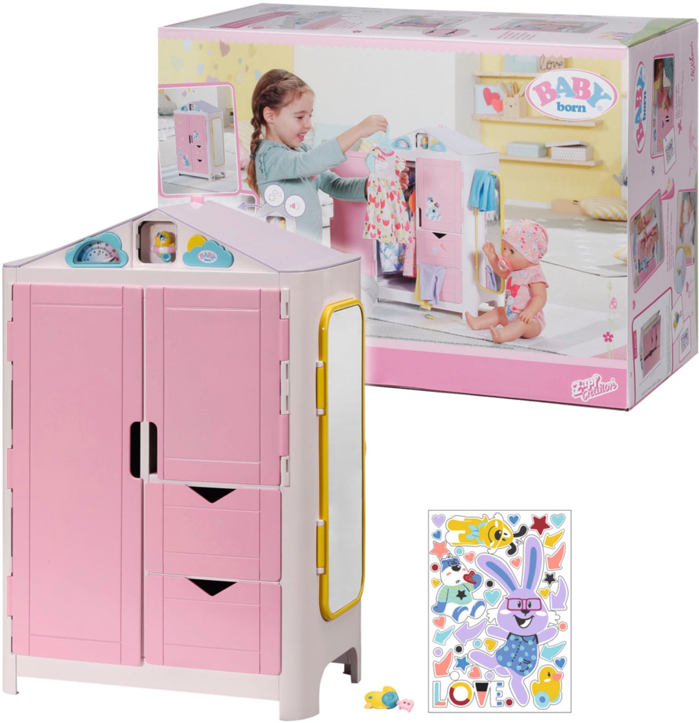Baby Born Puppenkleiderschrank »mit Wetterente«, mit Soundeffekt Baby Born Puppenkleiderschrank »mit Wetterente«, mit Soundeffekt von Baby Born