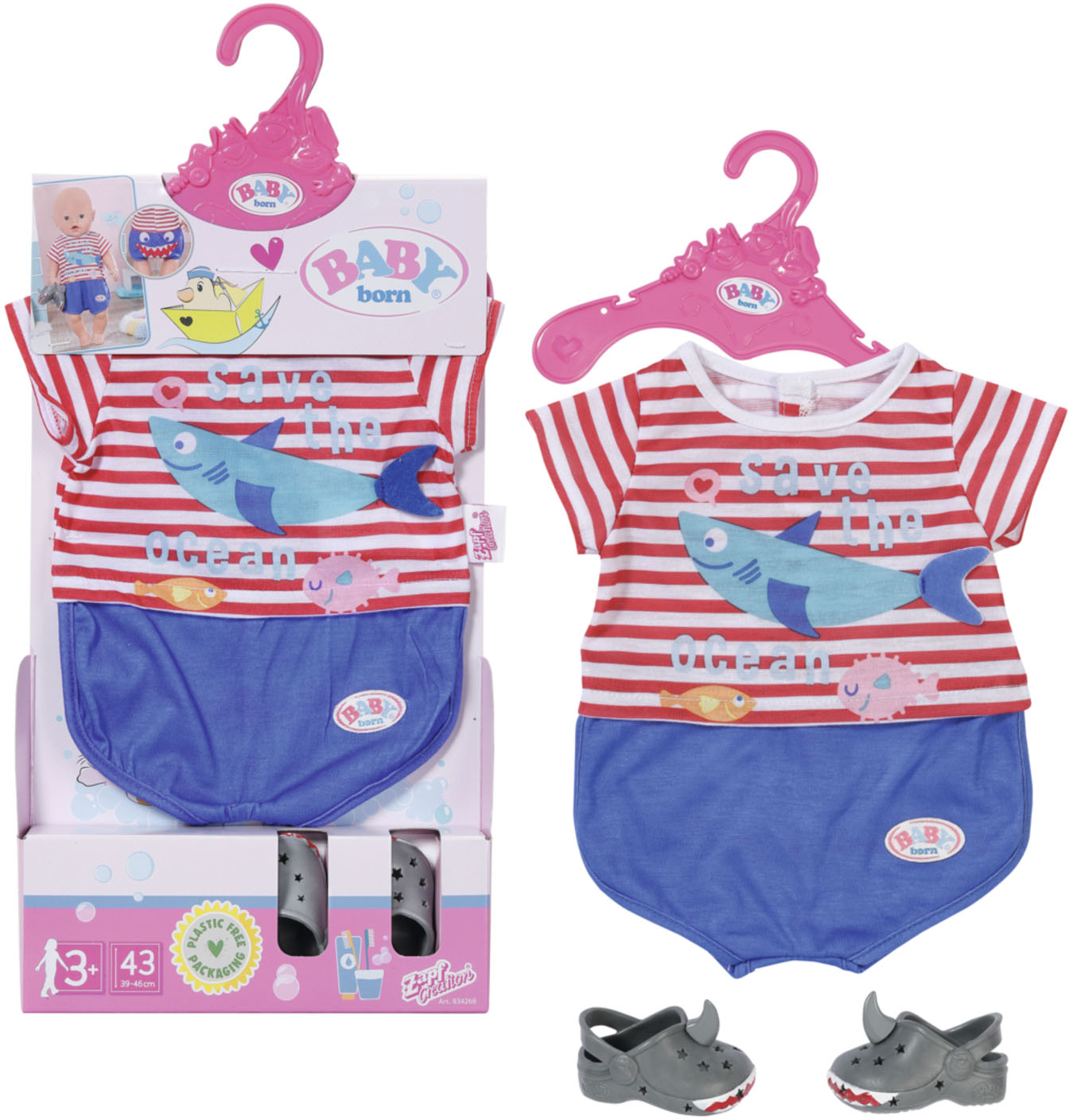 Baby Born Puppenkleidung »Bath Pyjamas & Clogs blau, 43 cm« Baby Born Puppenkleidung »Bath Pyjamas & Clogs blau, 43 cm« von Baby Born