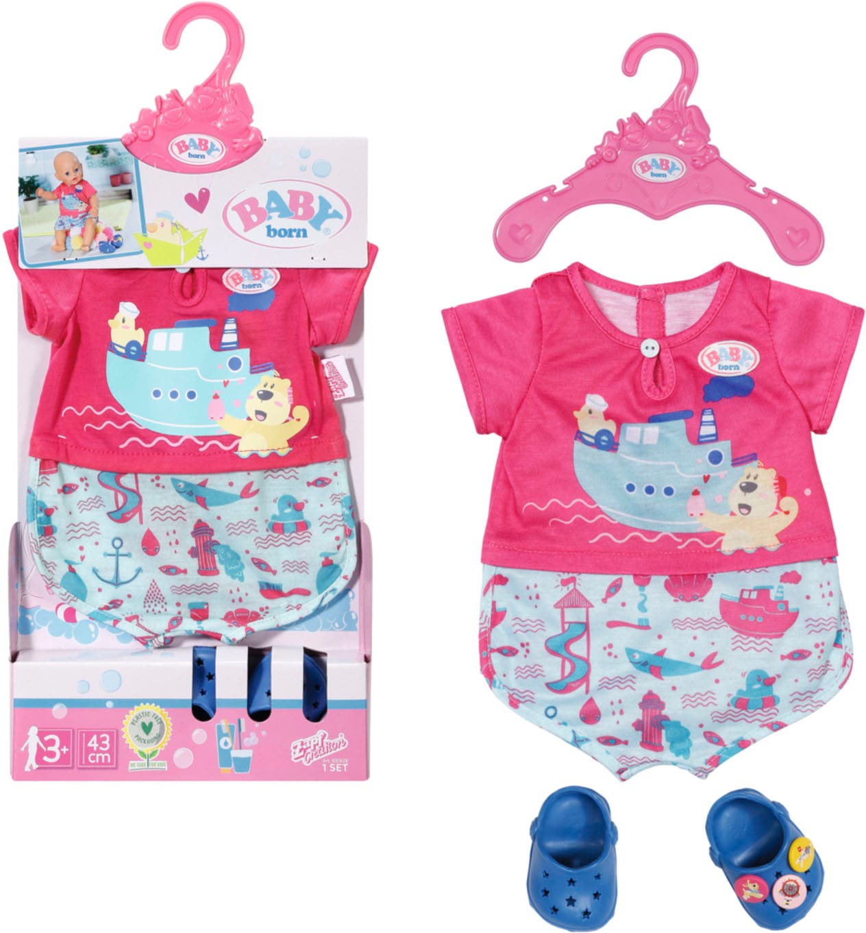 Baby Born Puppenkleidung »Bath Pyjamas & Clogs« Baby Born Puppenkleidung »Bath Pyjamas & Clogs« von Baby Born