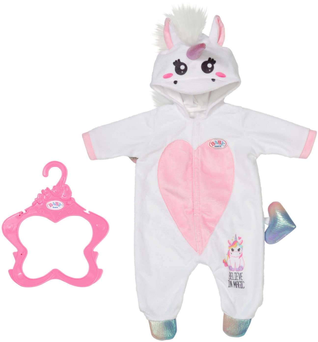 Baby Born Puppenkleidung »Einhorn Kuschelanzug, 43 cm«, mit Kleiderbügel Baby Born Puppenkleidung »Einhorn Kuschelanzug, 43 cm«, mit Kleiderbügel von Baby Born