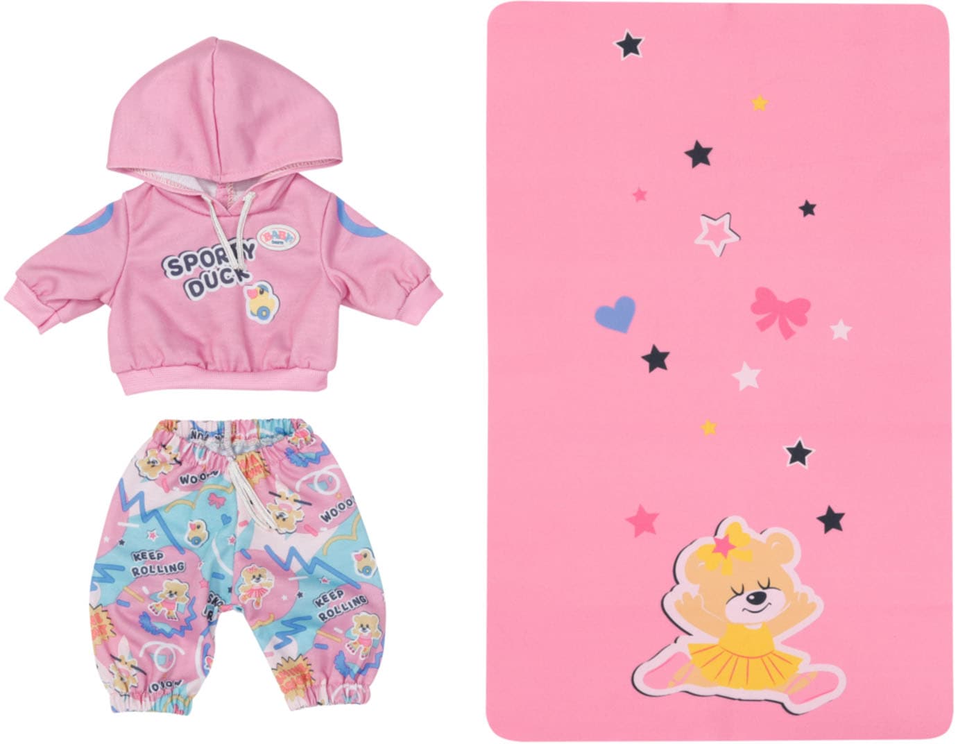 Baby Born Puppenkleidung »Kindergarten Sport Outfit, 36 cm«, mit Gymnastikmatte Baby Born Puppenkleidung »Kindergarten Sport Outfit, 36 cm«, mit Gymnastikmatte von Baby Born