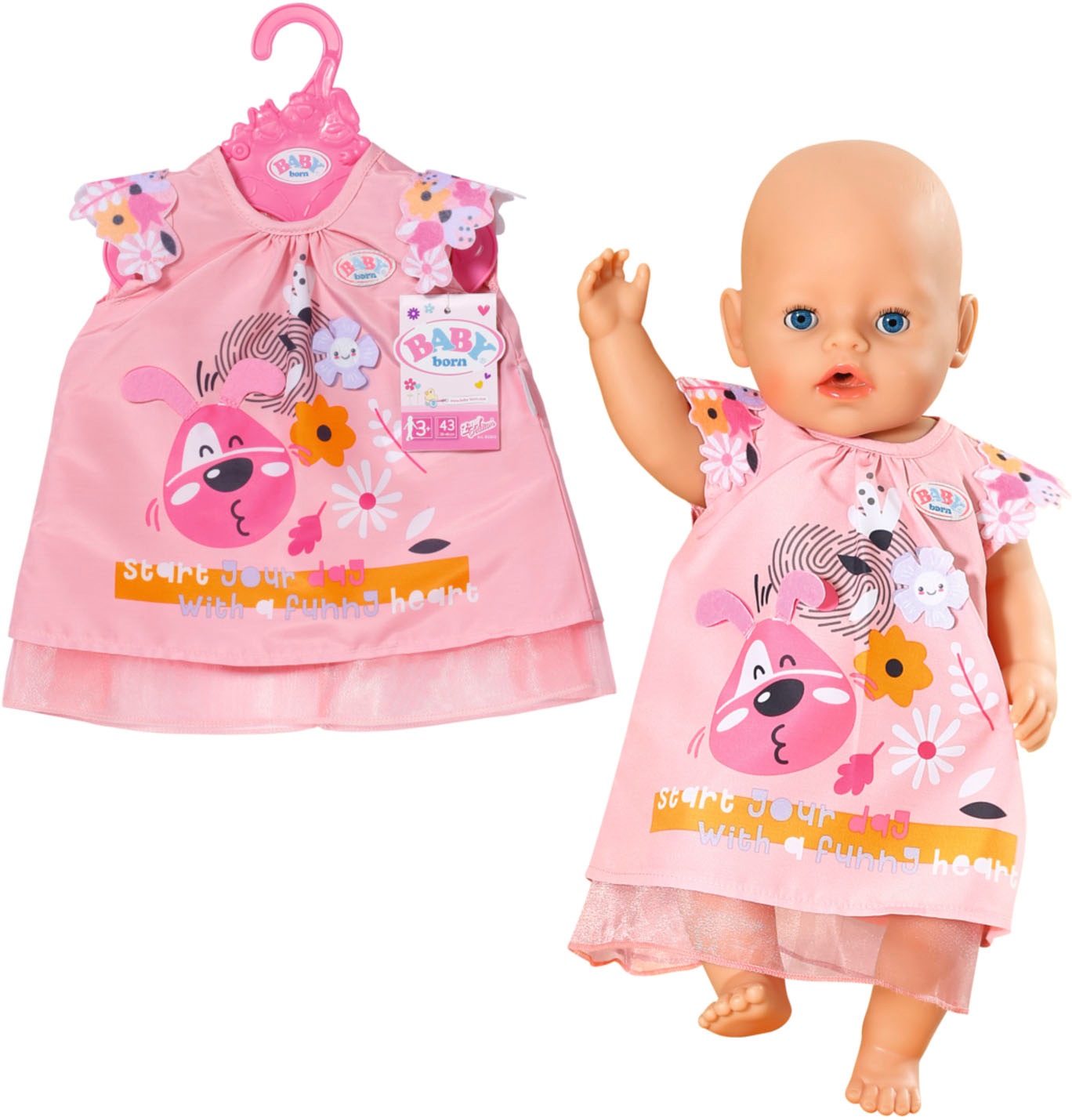 Baby Born Puppenkleidung »Kleid Hund, 43 cm«, mit Kleiderbügel Baby Born Puppenkleidung »Kleid Hund, 43 cm«, mit Kleiderbügel von Baby Born