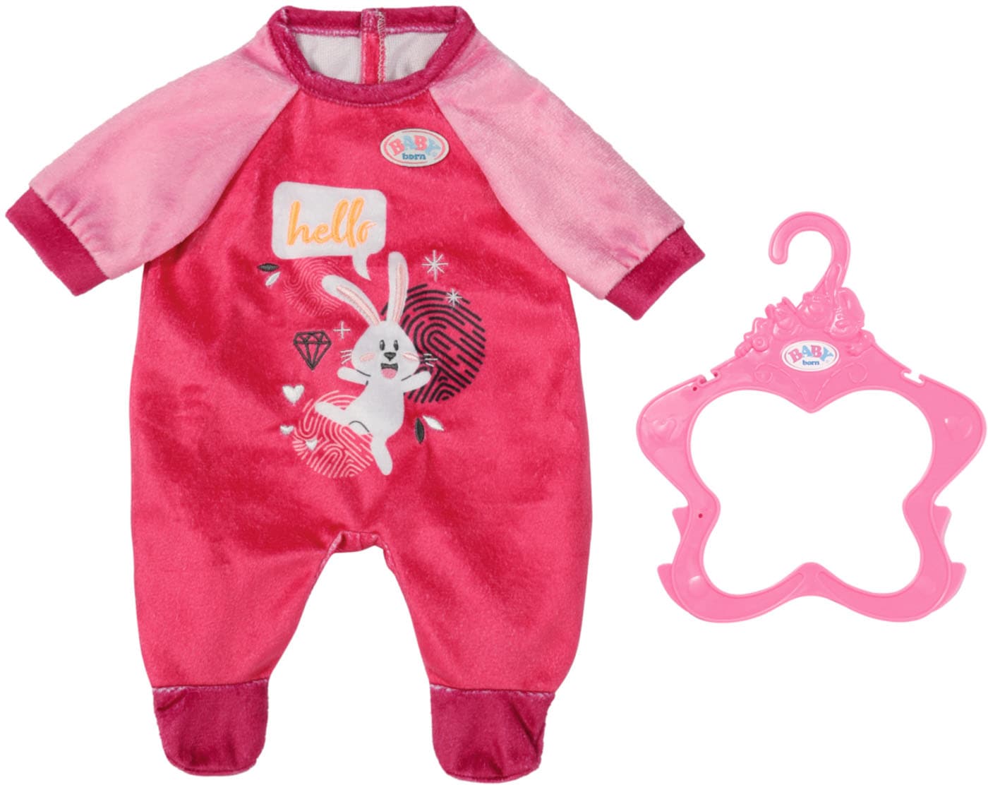 Baby Born Puppenkleidung »Strampler Pink, 43 cm«, mit Kleiderbügel Baby Born Puppenkleidung »Strampler Pink, 43 cm«, mit Kleiderbügel von Baby Born