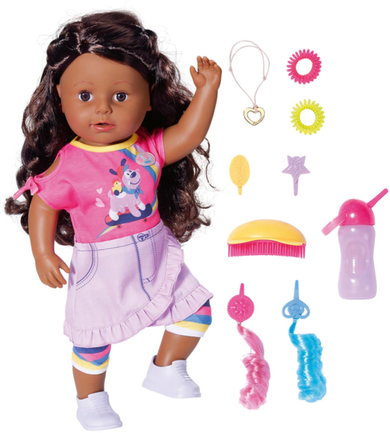 Baby Born Stehpuppe »Sister, Dolls of Colour, 43 cm«, mit lebensechten Funktionen Baby Born Stehpuppe »Sister, Dolls of Colour, 43 cm«, mit lebensechten Funktionen von Baby Born