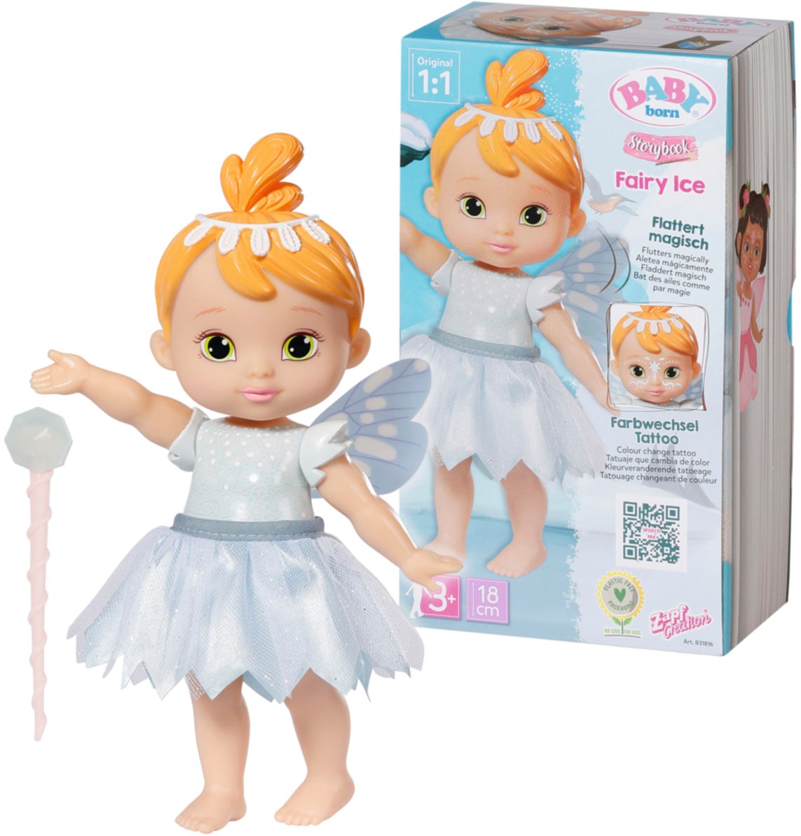 Baby Born Stehpuppe »Storybook Fairy Ice, 18 cm«, mit Lichteffekten Baby Born Stehpuppe »Storybook Fairy Ice, 18 cm«, mit Lichteffekten von Baby Born